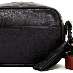 CARLOS by Carlos Santana Libra Faux Leather Camera Bag BLACK-PATCH