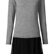 Rochie cu poala din dantelă 