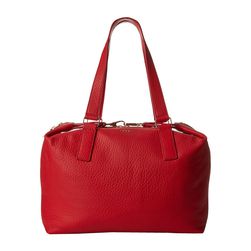 Fossil Preston Large Satchel Real Red