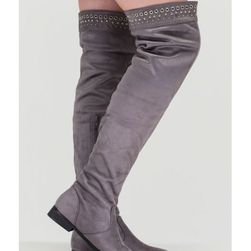 Incaltaminte Femei CheapChic Fashion Mastermind Thigh-high Boots Grey