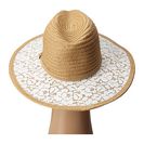 Accesorii Femei BCBGeneration Lace Brim Panama Hat Wheat