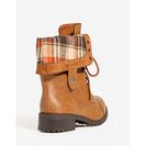 Incaltaminte Femei CheapChic Cabin Life Combat Boot Cognac