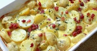 Cartofi Alla Carbonara - cea mai gustoasa reteta pentru masa de pranz!