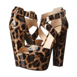 Incaltaminte Femei Jessica Simpson Derian Natural Leopard Patent