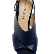 Incaltaminte Femei Via Spiga Onitta Leather Slingback Sandal DKNAVY