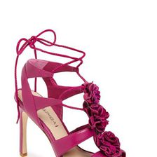 Incaltaminte Femei Via Spiga Deedee Rosette Lace-Up Sandal FUSCHIA