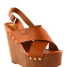 Incaltaminte Femei Chase Chloe Bailey Wedge Sandal Tan