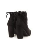 Incaltaminte Femei CheapChic Key To Great Style Chunky Tied Booties Black
