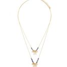 Bijuterii Femei Forever21 Layered Matchstick Necklace Bluegold