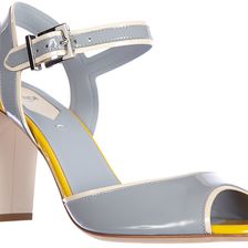Fendi Heel Sandals Polve Sun Flowers Yellow
