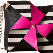 Betsey Johnson Pinwheel Crossbody Black