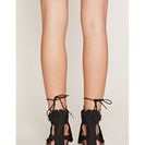 Incaltaminte Femei Forever21 Buckled Fringe Sandals Black