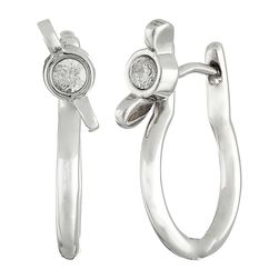 Marc by Marc Jacobs Screw It Wingnut Hinge Hoops Earrings Argento