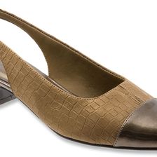 Trotters Dea Bronze Metallic Croco Lthr/Pearlized Patent