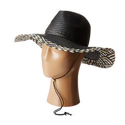 Accesorii Femei BCBGMAXAZRIA Tweeded Edge Panama Hat Black