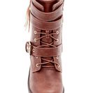 Incaltaminte Femei Chase Chloe Benson Combat Boot Cognac
