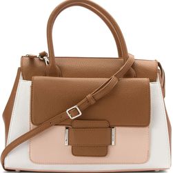 Nine West Out of Pocket Medium Satchel Cameo Rose/Snow Petal/Truffle