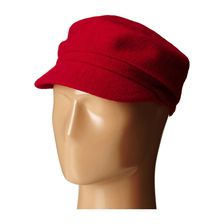 San Diego Hat Company SDH5016 Wool Cabby with Faux Jewel Trim Red