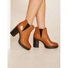 Incaltaminte Femei Forever21 Platform Chelsea Boots Tan