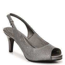 Incaltaminte Femei LifeStride Teller Glitter Sandal Pewter Metallic