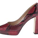 Incaltaminte Femei Diane Von Furstenberg Michelle Oxblood Embossed Python