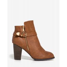 Incaltaminte Femei CheapChic In Your Dreams Bootie Cognac