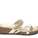 Incaltaminte Femei Italian Shoemakers Hilary Wedge Sandal Gold Metallic