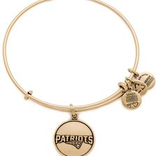 Alex and Ani NFL - New England Patriots Logo Charm Expandable Wire Bangle RUSSIAN GOLD