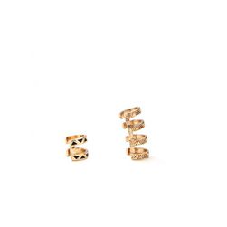 Bijuterii Femei Forever21 Cutout Ear Cuff Set Antique gold