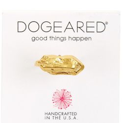 Dogeared 14K Gold Plated Sterling Silver Nugget Ring - Size 7 GOLD