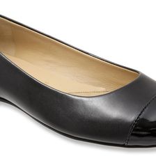 Trotters Chic Black Glazed Kid/Patent Leather