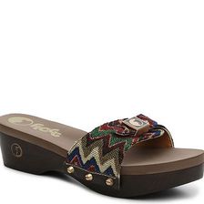 Incaltaminte Femei Flogg Malibu Zigzag Wedge Sandal Brown Multi