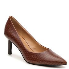 Incaltaminte Femei Nine West Eara Lizard Pump Cognac