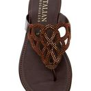 Incaltaminte Femei Italian Shoemakers Brittany Thong Wedge Sandal CHOCOLATE