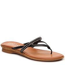 Incaltaminte Femei Italian Shoemakers Jeweled Wedge Sandal Black