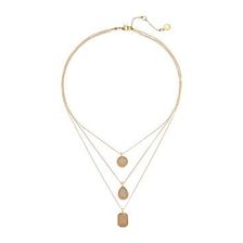 Bijuterii Femei Vince Camuto Triple Layer Pendant Necklace Worn GoldMilky Light Peach