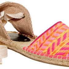 Soludos Classic Espadrille Sandal Hot Pink Multi