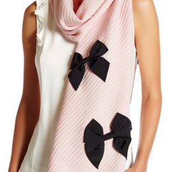 Accesorii Femei Kate Spade New York Diagonal Rib Muffler PASTRY PINK