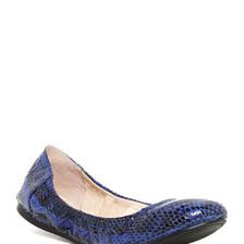 Incaltaminte Femei Vince Camuto Ellen Embossed Ballet Flat BLUE 02