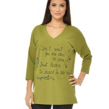 Bluza femei, olive, cu maneca 3/4 Eranthe