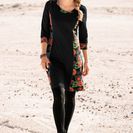 Rochie cu mâneci 3/4 