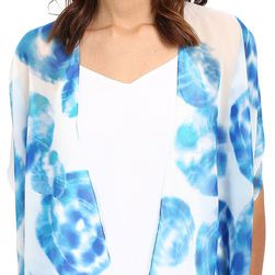 Calvin Klein Tie-Dye Convertible Scarf Vest Adriatic