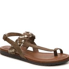 Incaltaminte Femei Cliffs by White Mountain Swag Flat Sandal BrownGold