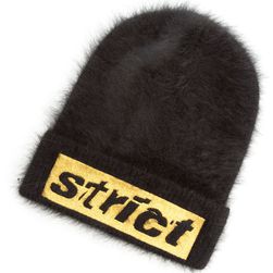 Alexander Wang Cappello Ribbed Beanie With Embroidery BLACK