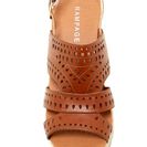 Incaltaminte Femei Rampage Ram Harper Laser Cut Wedge Sandal COGNAC PU