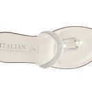 Incaltaminte Femei Italian Shoemakers Rhinestone Wedge Sandal White