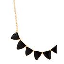 Bijuterii Femei Forever21 Enamel Triangle Pendant Necklace Blackgold