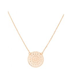 Bijuterii Femei Forever21 Filigree Charm Necklace Rose gold