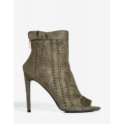 Incaltaminte Femei CheapChic Heidi-8 Keeping Up Bootie Olive