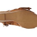Incaltaminte Femei Not Rated Fringilicious Wedge Sandal Cognac